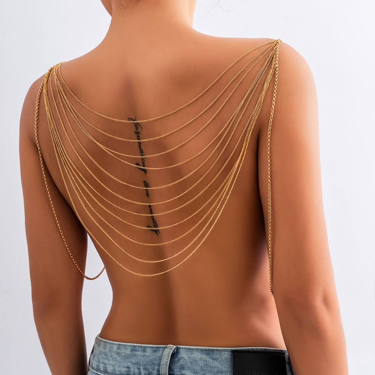 Body Jewelry Retainers - คลาสสิก Multi Layered พู่ Body CHAIN