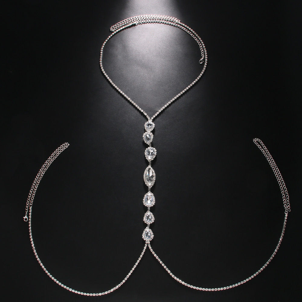 สร้อยคอแฟชั่นเซ็กซี่หยดน้ำโซ่ค - Body Jewelry Retainers บทวิจารณ์และราคา