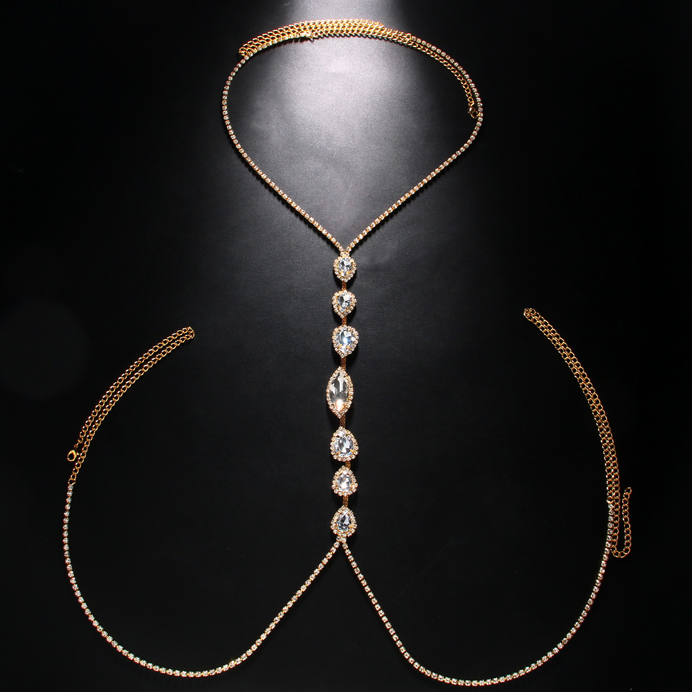 สร้อยคอแฟชั่นเซ็กซี่หยดน้ำโซ่ค - Body Jewelry Retainers บทวิจารณ์และราคา