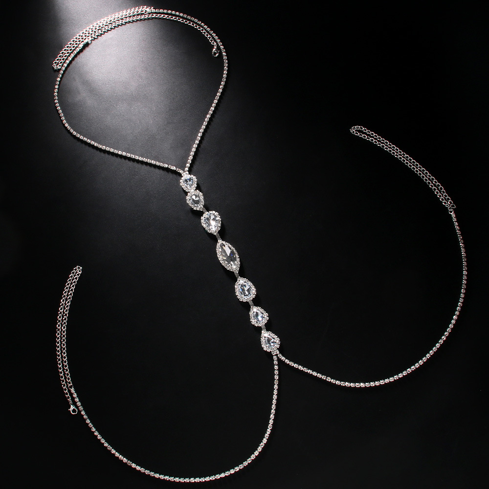 สร้อยคอแฟชั่นเซ็กซี่หยดน้ำโซ่ค - Body Jewelry Retainers บทวิจารณ์และราคา
