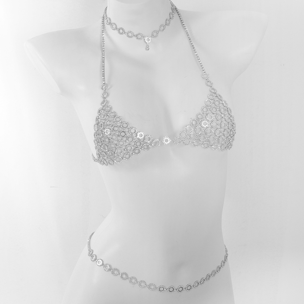 ชุดเครื่องประดับแฟชั่นแบบต่อเป - Body Jewelry Necklace บทวิจารณ์และราคา
