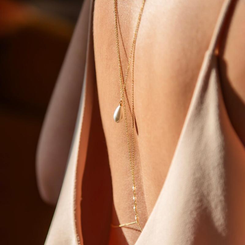 สร้อยคอไข่มุกหลายชั้นแบบเรียบง - Body Jewelry Necklace บทวิจารณ์และราคา