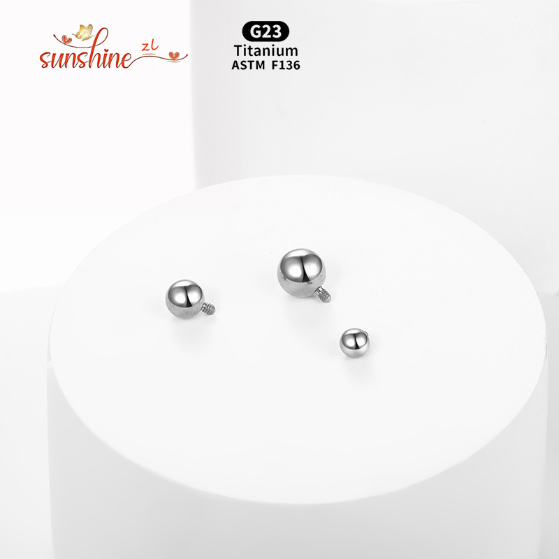 1PCS เกลียวภายใน Ball ไทเทเนีย - Body Jewelry Replacement Ball บทวิจารณ์และราคา