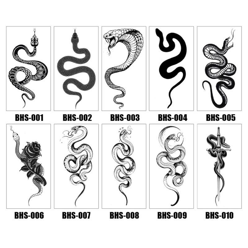 1ชิ้นสมจริงงูรอยสักชั่วคราวแขน - Body Jewelry Retainers บทวิจารณ์และราคา