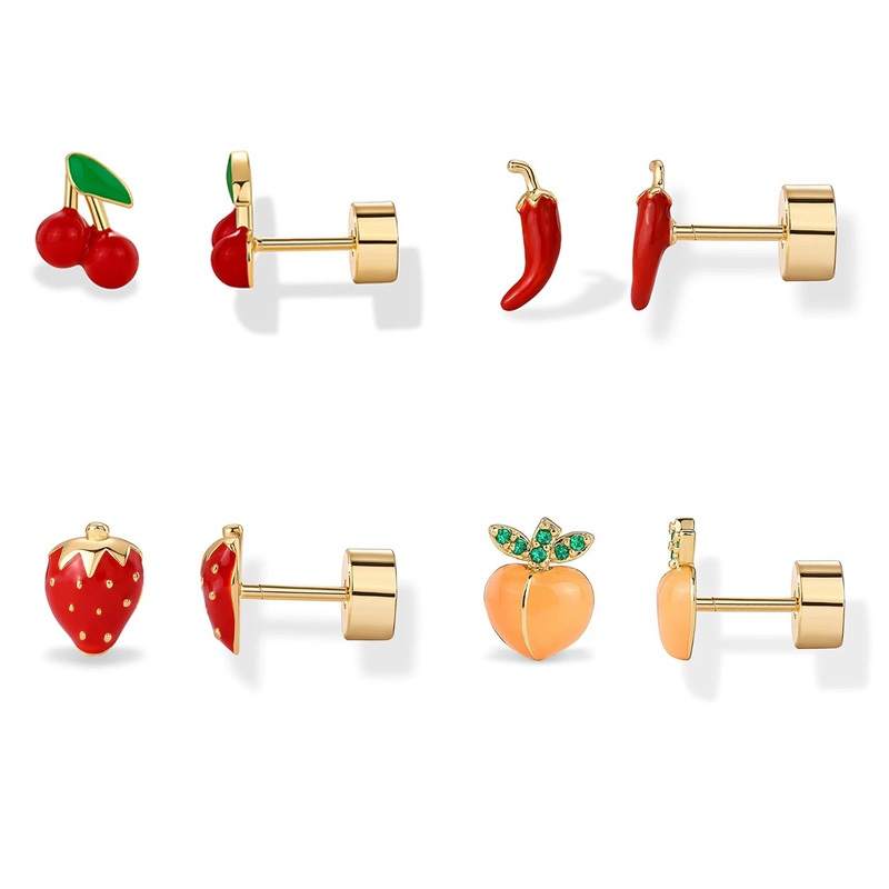 2pcs กระดูกอ่อนต่างหูสตั๊ดสําห - Body Jewelry Surgical Steel บทวิจารณ์และราคา