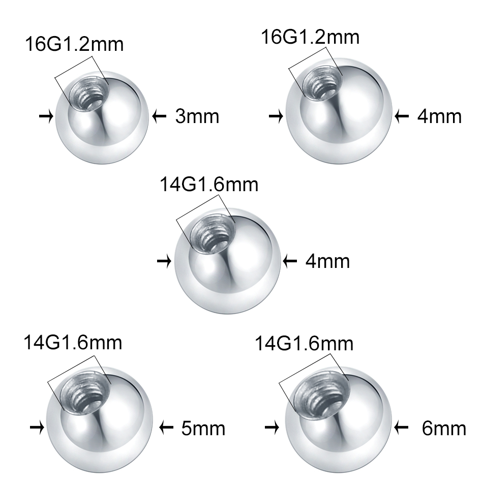 10Pcs เหล็กเจาะลูก CZ Gem Labr - Body Jewelry Replacement Ball บทวิจารณ์และราคา
