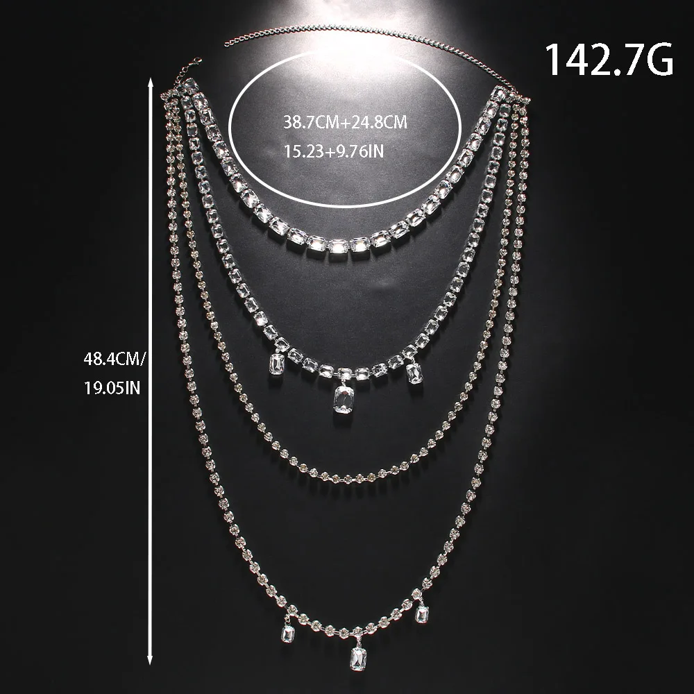 แวววาว rhinestone ยาวพู่โซ่หลั - Body Jewelry Retainers บทวิจารณ์และราคา
