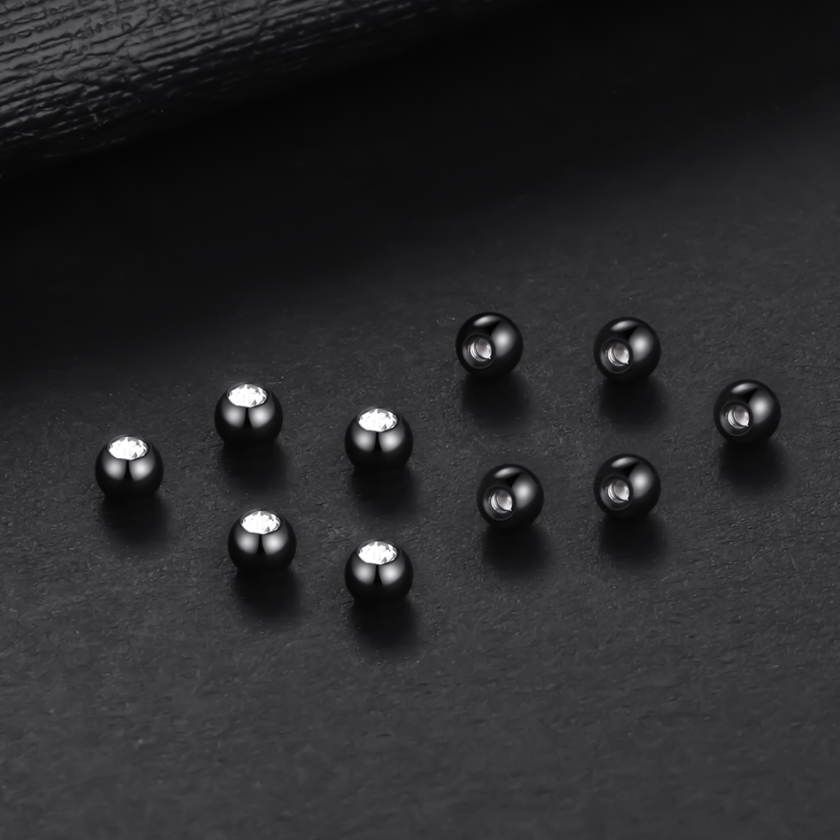 10PC สแตนเลสสกรูลูกเปลี่ยนสำหร - Body Jewelry Replacement Ball บทวิจารณ์และราคา