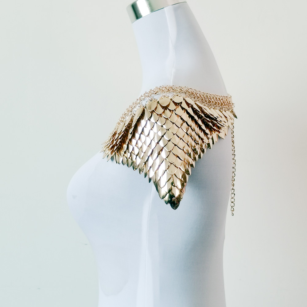 เครื่องประดับไหล่ลายเกล็ดมังกร - Body Jewelry Necklace บทวิจารณ์และราคา